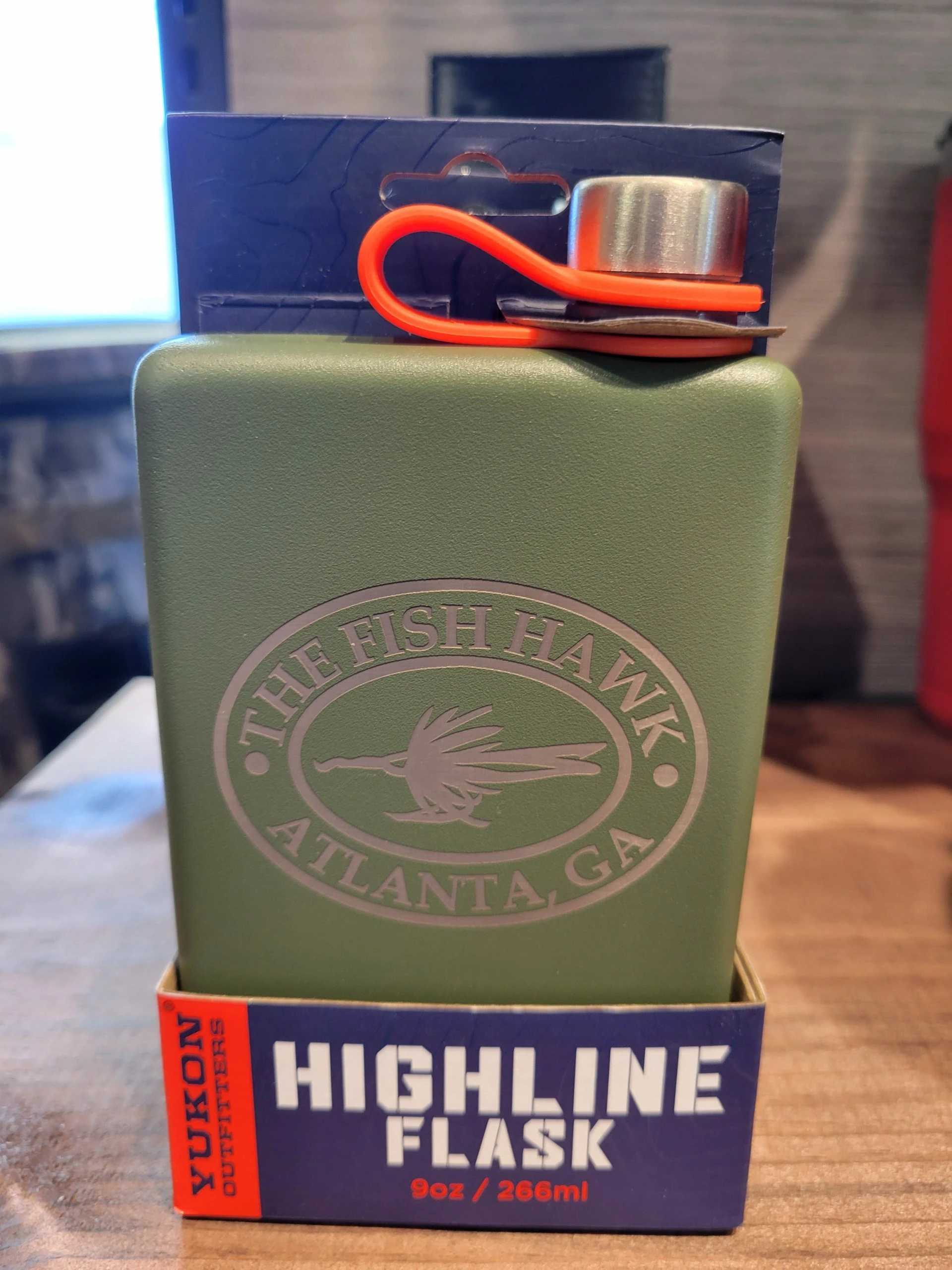 Yukon Engraved Fish Hawk Flask - 9oz 3 Yukon Engraved Fish Hawk Flask - 9oz