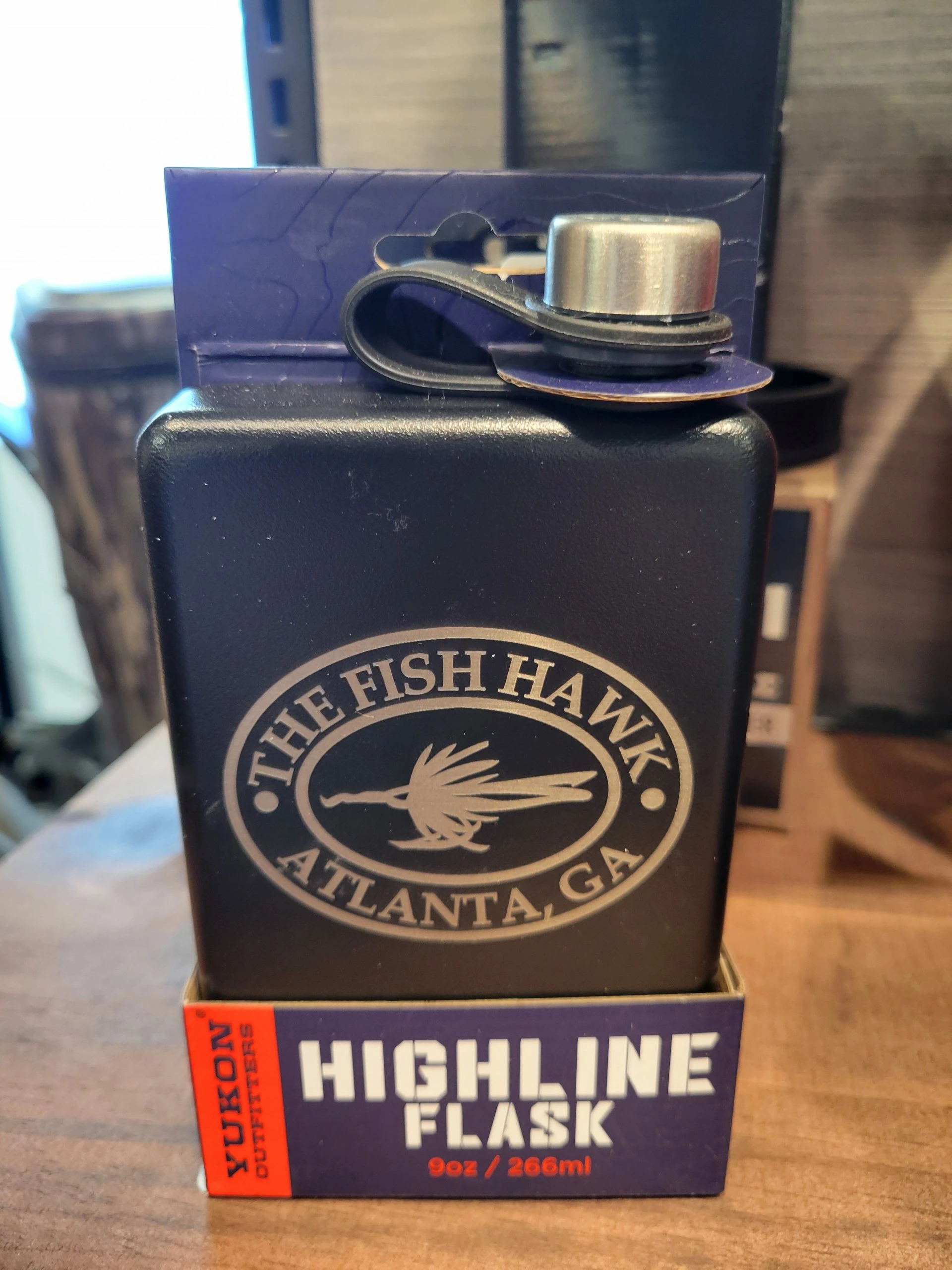 Yukon Engraved Fish Hawk Flask - 9oz 5 Yukon Engraved Fish Hawk Flask - 9oz - Image 3