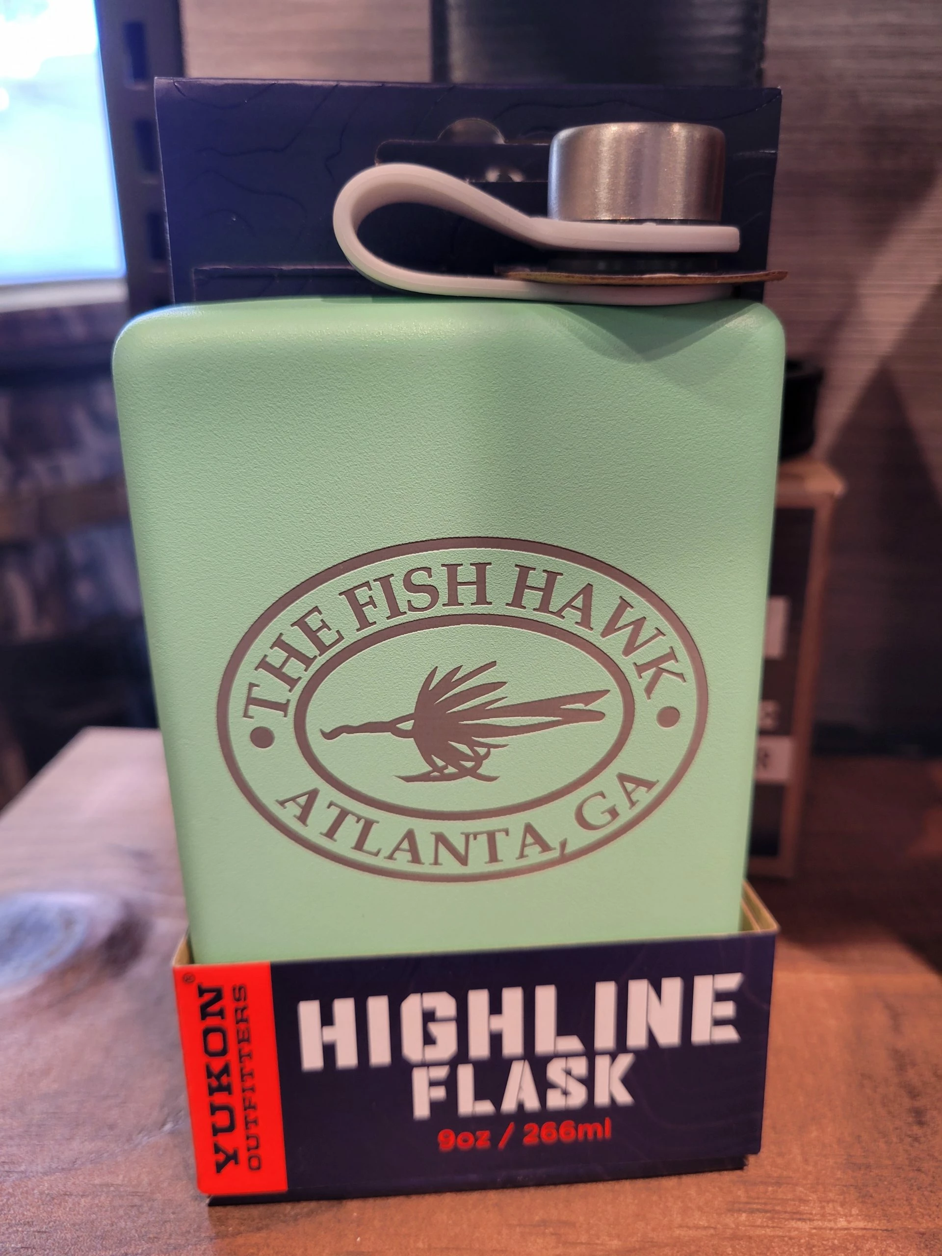 Yukon Engraved Fish Hawk Flask - 9oz 4 Yukon Engraved Fish Hawk Flask - 9oz - Image 2